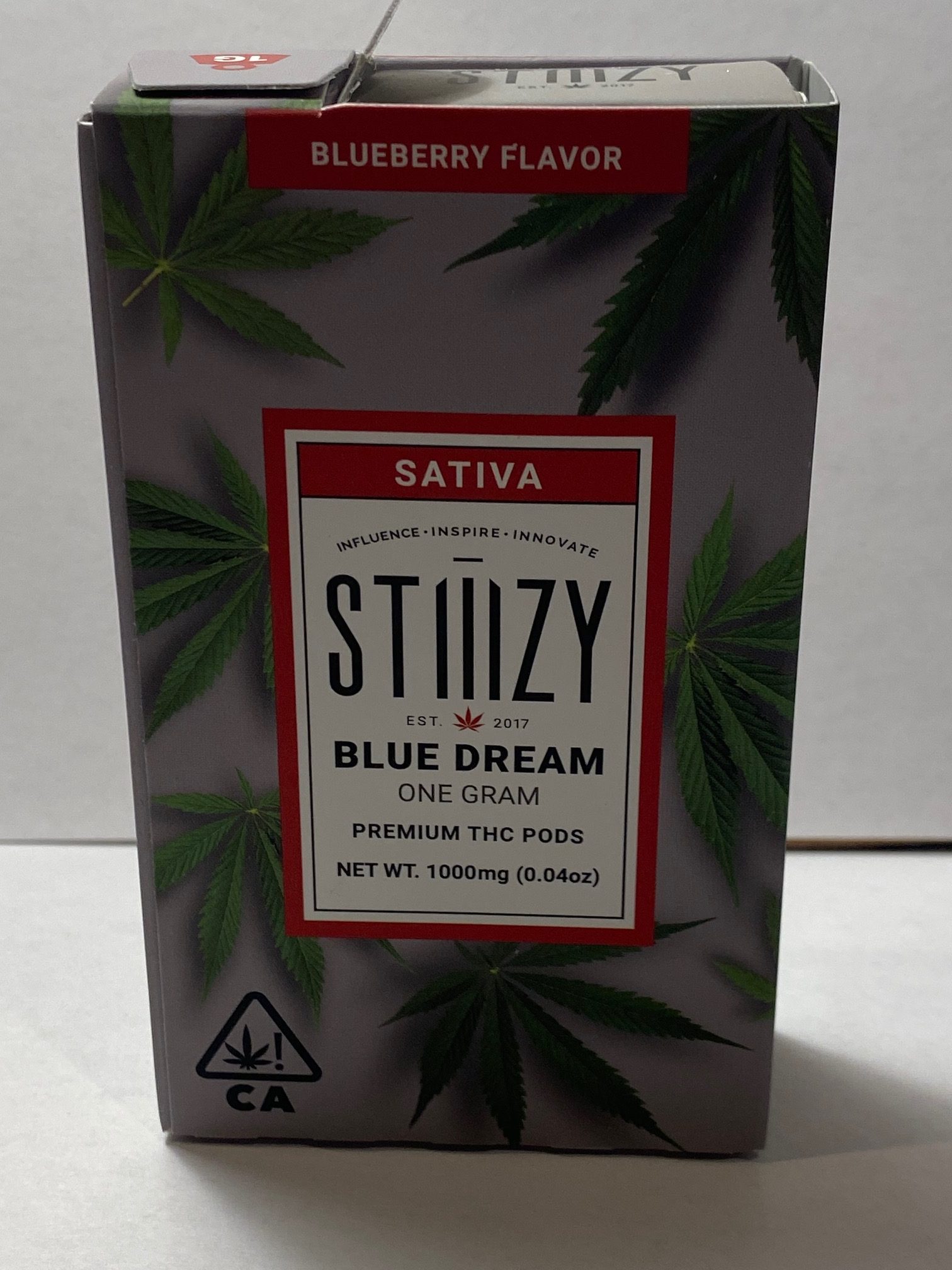 STIIIZY 1 G Blue Dream – Blueberry Flavor Premium THC POD – True ...